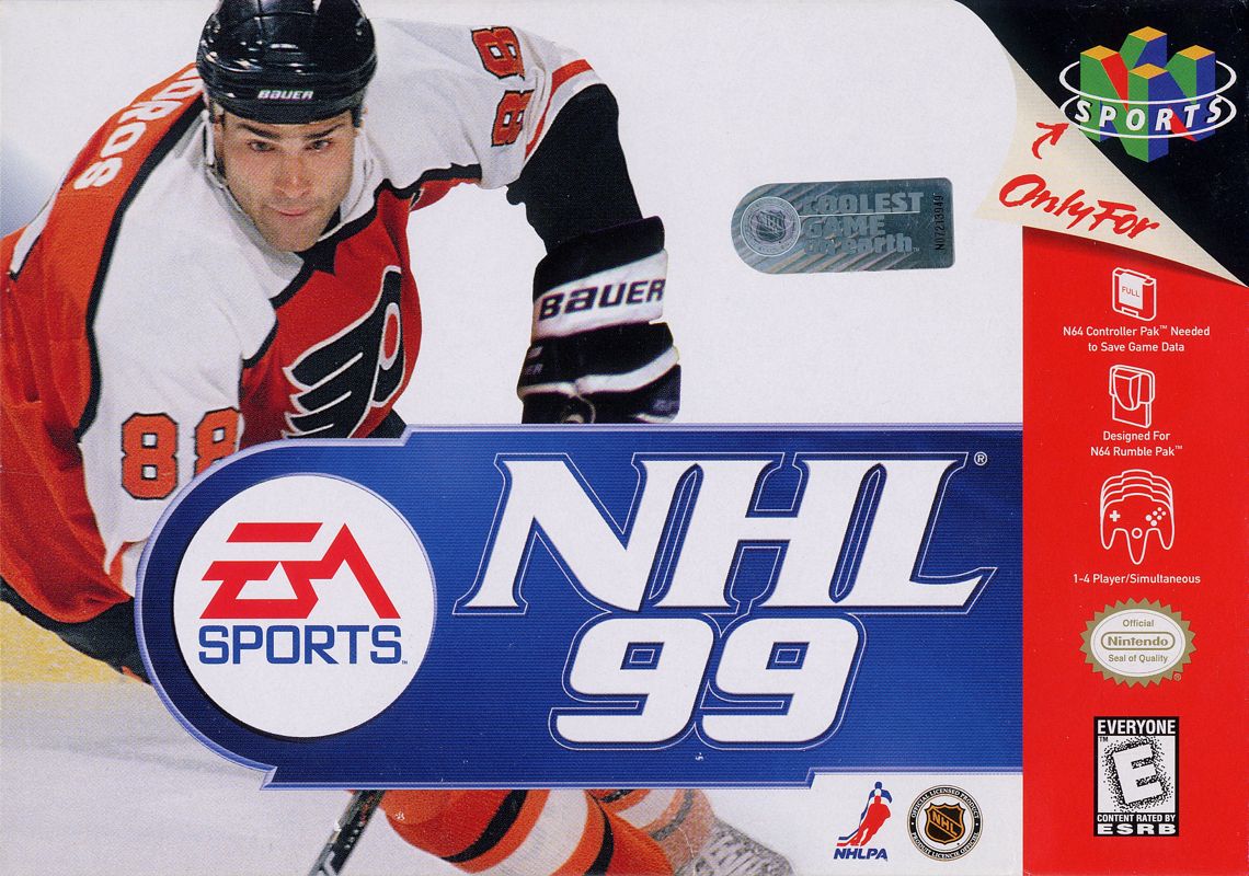 NHL '99 box art for Nintendo 64